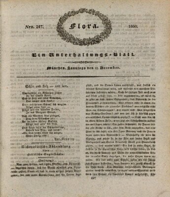 Flora (Baierische National-Zeitung) Sonntag 12. Dezember 1830