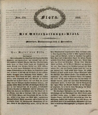 Flora (Baierische National-Zeitung) Donnerstag 16. Dezember 1830