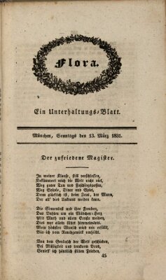 Flora (Baierische National-Zeitung) Sonntag 13. März 1831