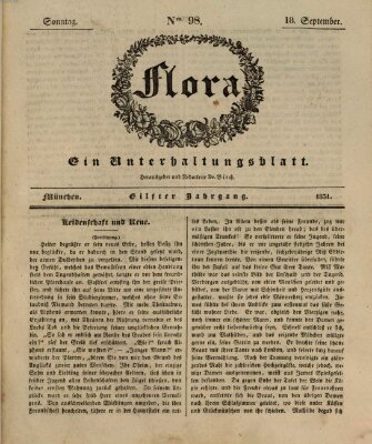 Flora (Baierische National-Zeitung) Sonntag 18. September 1831