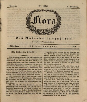 Flora (Baierische National-Zeitung) Sonntag 6. November 1831