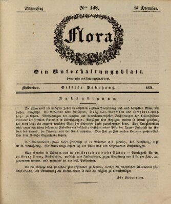 Flora (Baierische National-Zeitung) Donnerstag 15. Dezember 1831