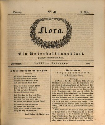 Flora (Baierische National-Zeitung) Sonntag 11. März 1832