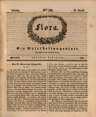 Flora (Baierische National-Zeitung) Dienstag 28. August 1832