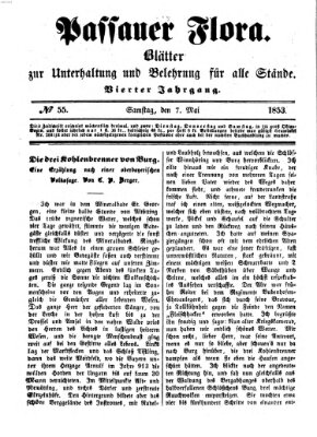 Passauer Flora Samstag 7. Mai 1853