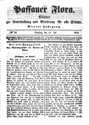 Passauer Flora Samstag 30. Juli 1853