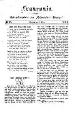 Franconia (Schweinfurter Anzeiger) Mittwoch 3. März 1869