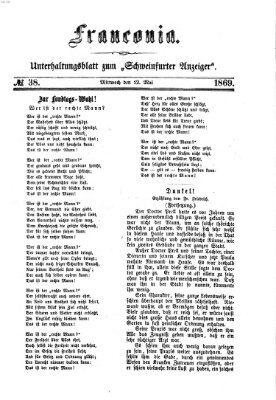 Franconia (Schweinfurter Anzeiger) Mittwoch 12. Mai 1869