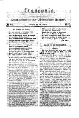 Franconia (Schweinfurter Anzeiger) Mittwoch 26. Oktober 1870