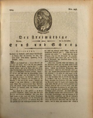 Der Freimüthige oder Ernst und Scherz (Der Freimüthige oder Unterhaltungsblatt für gebildete, unbefangene Leser) Montag 10. Dezember 1804