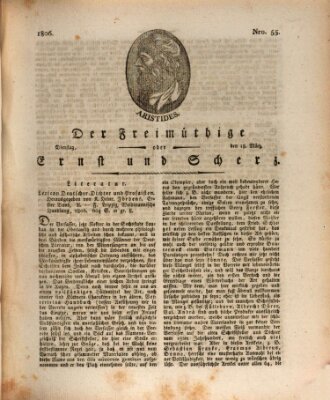 Der Freimüthige oder Ernst und Scherz (Der Freimüthige oder Unterhaltungsblatt für gebildete, unbefangene Leser) Dienstag 18. März 1806