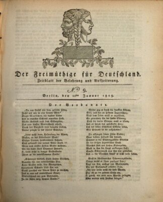 Der Freimüthige für Deutschland Dienstag 12. Januar 1819
