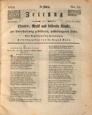 Der Freimüthige oder Unterhaltungsblatt für gebildete, unbefangene Leser Samstag 20. Dezember 1823