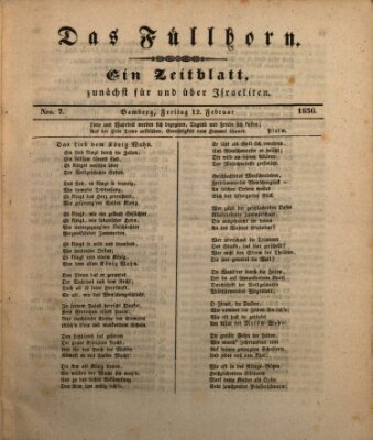 Das Füllhorn Freitag 12. Februar 1836