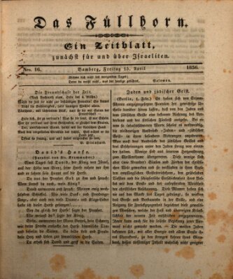 Das Füllhorn Freitag 15. April 1836