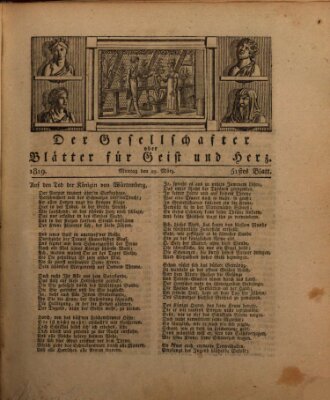 Der Gesellschafter oder Blätter für Geist und Herz Montag 29. März 1819