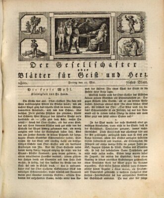Der Gesellschafter oder Blätter für Geist und Herz Freitag 12. Mai 1820