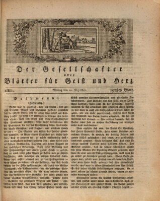 Der Gesellschafter oder Blätter für Geist und Herz Montag 10. Dezember 1821