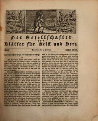 Der Gesellschafter oder Blätter für Geist und Herz Samstag 9. Februar 1822
