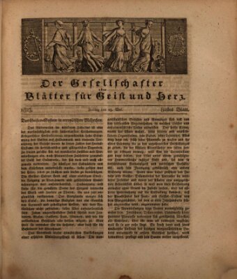 Der Gesellschafter oder Blätter für Geist und Herz Freitag 23. Mai 1823