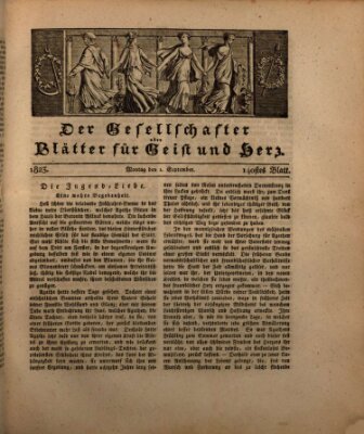 Der Gesellschafter oder Blätter für Geist und Herz Montag 1. September 1823
