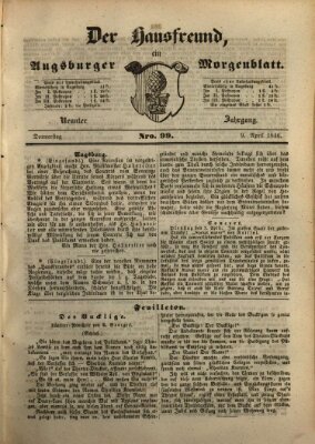 Der Hausfreund Donnerstag 9. April 1846