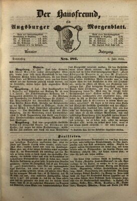 Der Hausfreund Donnerstag 9. Juli 1846