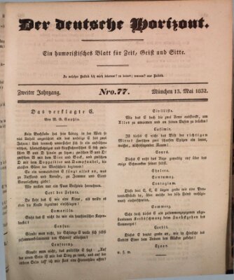 Der deutsche Horizont Sonntag 13. Mai 1832