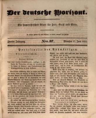 Der deutsche Horizont Sonntag 17. Juni 1832