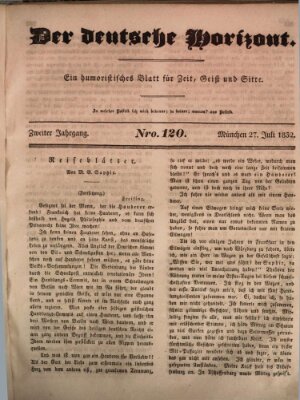 Der deutsche Horizont Freitag 27. Juli 1832