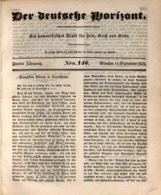 Der deutsche Horizont Dienstag 11. September 1832