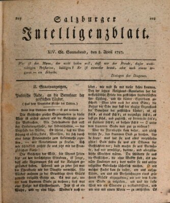 Salzburger Intelligenzblatt Samstag 8. April 1797