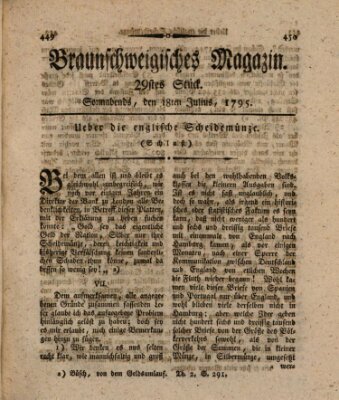 Braunschweigisches Magazin (Braunschweigische Anzeigen)