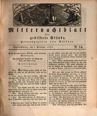 Mitternachtblatt für gebildete Stände Mittwoch 1. Februar 1826