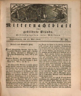 Mitternachtblatt für gebildete Stände Montag 15. Mai 1826