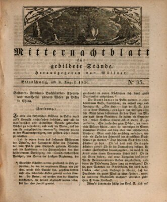Mitternachtblatt für gebildete Stände Mittwoch 9. August 1826