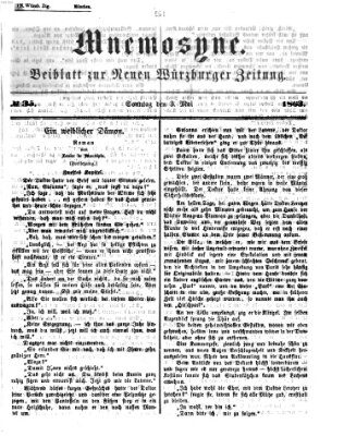 Mnemosyne (Neue Würzburger Zeitung) Sonntag 3. Mai 1863