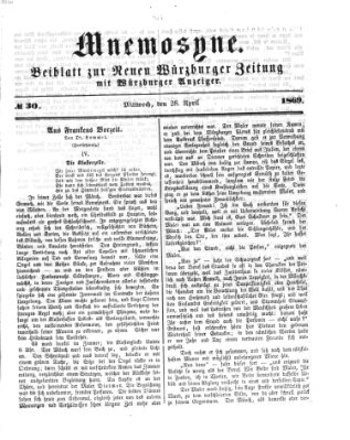 Mnemosyne (Neue Würzburger Zeitung)