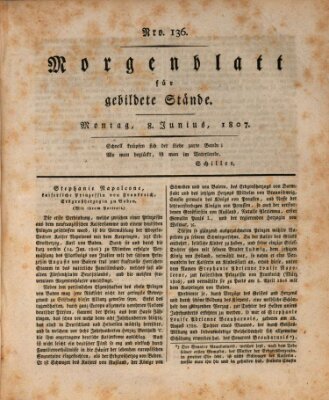 Morgenblatt für gebildete Stände Montag 8. Juni 1807
