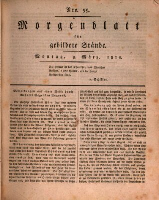 Morgenblatt für gebildete Stände Montag 5. März 1810