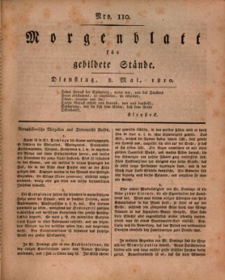 Morgenblatt für gebildete Stände Dienstag 8. Mai 1810