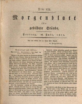 Morgenblatt für gebildete Stände Freitag 26. Juli 1811
