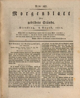 Morgenblatt für gebildete Stände Dienstag 6. August 1811