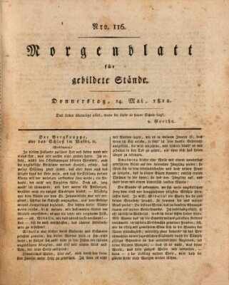 Morgenblatt für gebildete Stände Donnerstag 14. Mai 1812