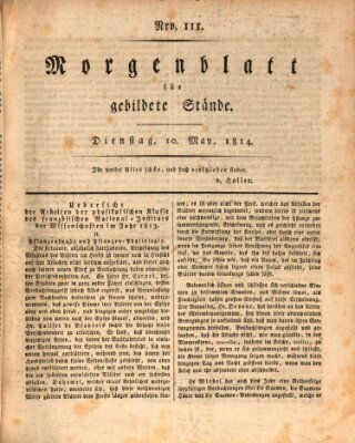 Morgenblatt für gebildete Stände Dienstag 10. Mai 1814