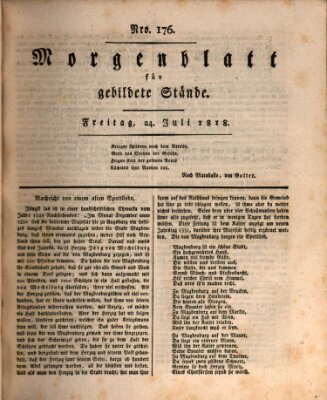 Morgenblatt für gebildete Stände Freitag 24. Juli 1818