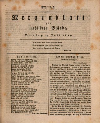 Morgenblatt für gebildete Stände Dienstag 15. Juni 1819