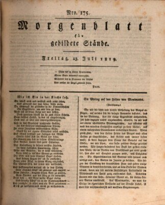 Morgenblatt für gebildete Stände Freitag 23. Juli 1819