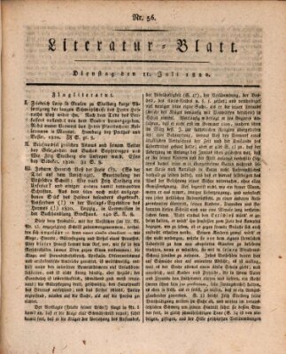 Morgenblatt für gebildete Stände Dienstag 11. Juli 1820
