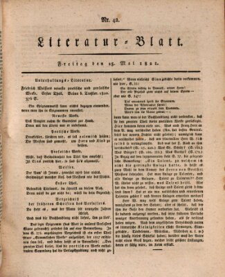 Morgenblatt für gebildete Stände Freitag 25. Mai 1821